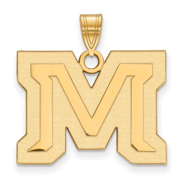 Image of 14K Yellow Gold Montana State University Large Pendant by LogoArt (4Y018MTU) Image of 14K Yellow Gold Montana State University Large Pendant by LogoArt (4Y018MTU)