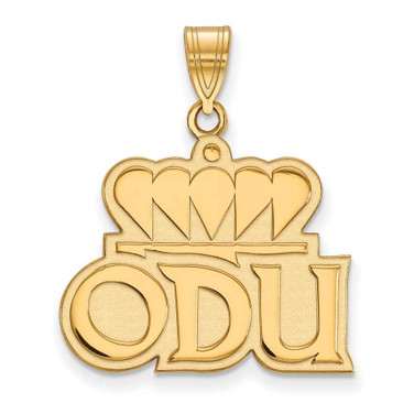 Image of 14K Yellow Gold Old Dominion University Large Pendant by LogoArt (4Y020ODU)