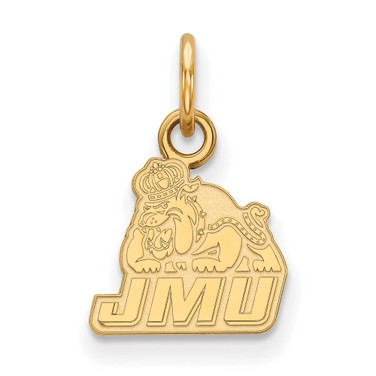 Gold Plated Sterling Silver James Madison University X-Small Pendant by LogoArt