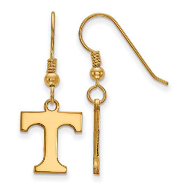 Image of Gold Plated 925 Silver University of Tennessee Sm Earrings LogoArt GP007UTN