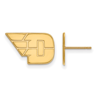 Gold Plated Sterling Silver University of Dayton Small Post Earrings by LogoArt
