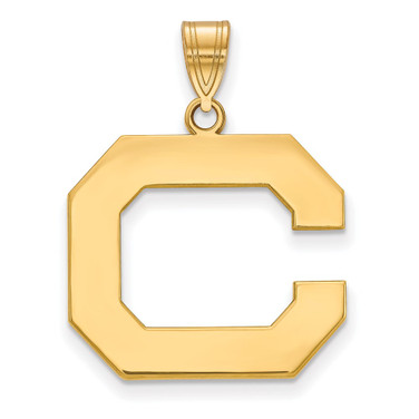 Gold Plated Silver University of California Berkeley Lg Pendant LogoArt GP037UCB