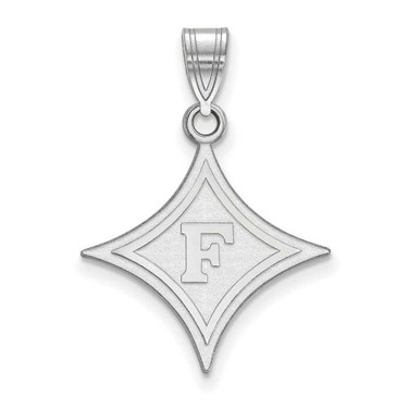 Image of Sterling Silver Furman University Large Pendant by LogoArt (SS004FUU)