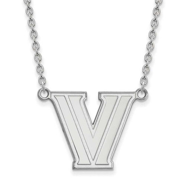 Image of 18" Sterling Silver Villanova University Large Pendant Necklace LogoArt SS009VIL-18