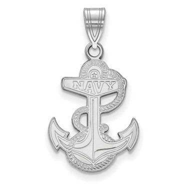 Image of Sterling Silver Navy Large Pendant by LogoArt