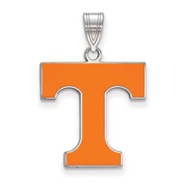 Sterling Silver University of Tennessee Large Enamel Pendant by LogoArt