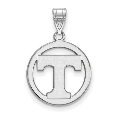 Image of Sterling Silver University of Tennessee Small Pendant in Circle by LogoArt