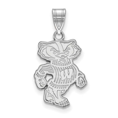 Image of Sterling Silver University of Wisconsin Large Pendant by LogoArt (SS046UWI) Image of Sterling Silver University of Wisconsin Large Pendant by LogoArt (SS046UWI)