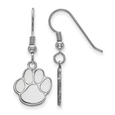 Image of Sterling Silver Auburn University Small Dangle Earrings by LogoArt (SS071AU)