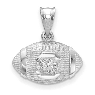 Image of Sterling Silver LogoArt University of South Carolina Football Pendant