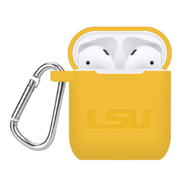LSU Tigers Engraved Compatible with Apple AirPods Case Cover (Yellow)