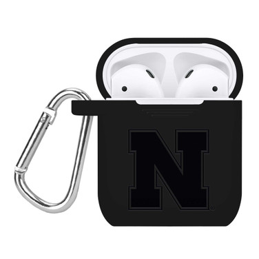 Image of Nebraska Huskers Engraved Compatible with Apple AirPods Case Cover (Black)