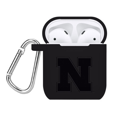 Nebraska Huskers Engraved Compatible with Apple AirPods Case Cover (Black)