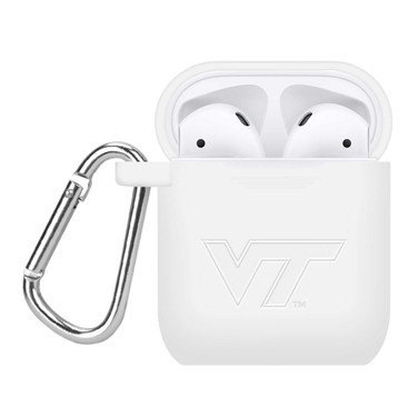 Image of Virginia Tech Hokies Engraved Compatible with Apple AirPods Case Cover (White)