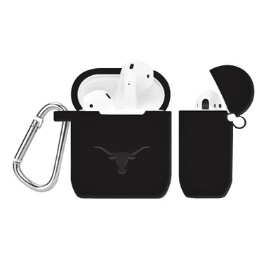 Texas Longhorns Engraved Compatible with Apple AirPods Case Cover (Black)