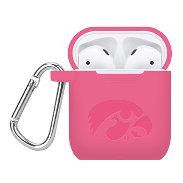 Iowa Hawkeyes Engraved Compatible with Apple AirPods Case Cover (Pink)
