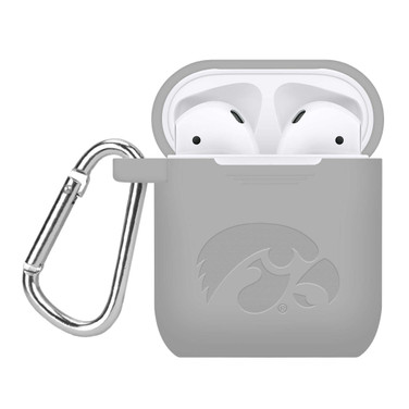 Image of Iowa Hawkeyes Engraved Compatible with Apple AirPods Case Cover (Gray)