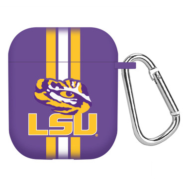 LSU Tigers HD Compatible with Apple AirPods Gen 1&2 Case Cover - Stripes