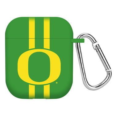 Image of Oregon Ducks HD Compatible with Apple AirPods Gen 1&2 Case Cover - Stripes