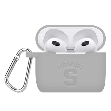 Image of Syracuse Engraved Silicone Compatible with Apple AirPods Gen 3 Case Cover (Gray)