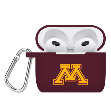 Image of Minnesota Golden Gophers Silicone Case Cover Compatible with Apple AirPods Generation 3 (Maroon)