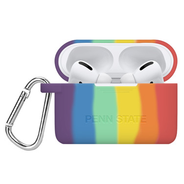Penn State Nittany Lions Engraved Compatible with Apple AirPods Pro Case Cover (Rainbow)
