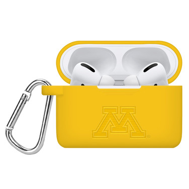 Minnesota Golden Gophers Engraved Silicone Case Cover Compatible with Apple AirPods Pro (Yellow)