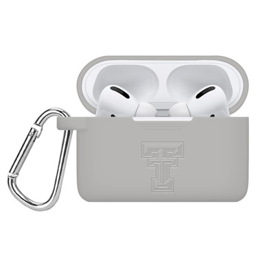 Texas Tech Red Raiders Engraved Compatible with Apple AirPods Pro Case Cover (Gray)