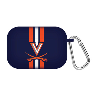 Image of Virginia Cavaliers HD Compatible with Apple AirPods Pro Case Cover - Stripes