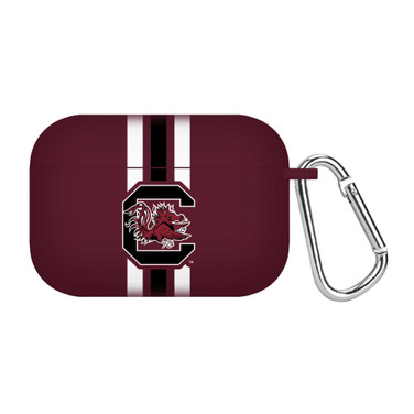 Image of South Carolina Gamecocks HD Compatible with Apple AirPods Pro Case Cover - Stripes