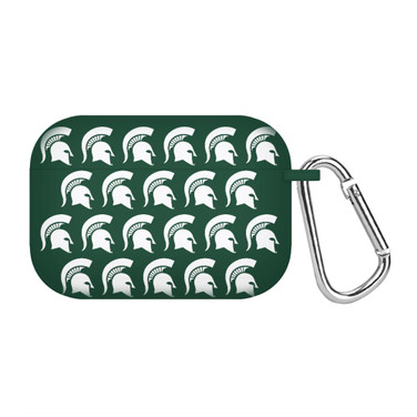 Michigan State Spartans HD Compatible with Apple AirPods Pro Case Cover - Repeating