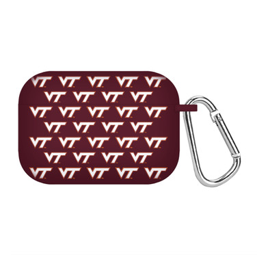Virginia Tech Hokies HD Compatible with Apple AirPods Pro Case Cover - Repeating