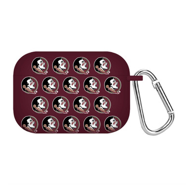 Image of Florida State Seminoles HD Compatible with Apple AirPods Pro Case Cover - Repeating