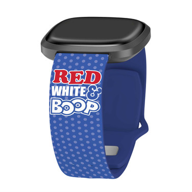 Image of Betty Boop Red White & Boop HD Watch Band Compatible with Fitbit Versa 3 & Sense