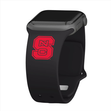 North Carolina State Wolfpack Silicone Watch Band Compatible with Apple Watch - 38/40/41mm - Black