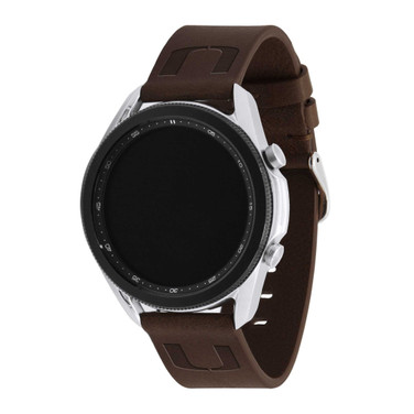 Image of Miami Hurricanes Leather Quick Change Watchband - Brown