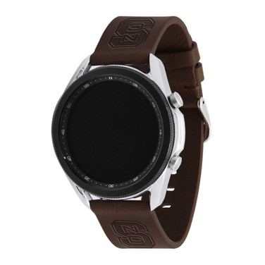 Image of North Carolina State Wolfpack Leather Quick Change Watch Band - Brown