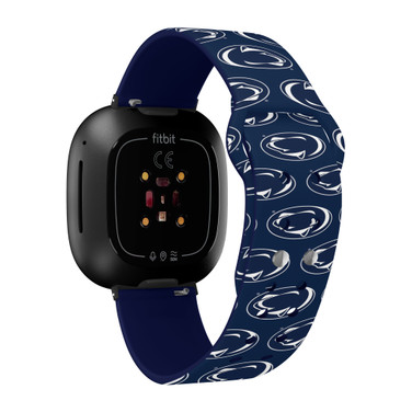 Penn State Nittany Lions HD Watch Band Compatible with Fitbit Versa 3 and Sense - Repeating
