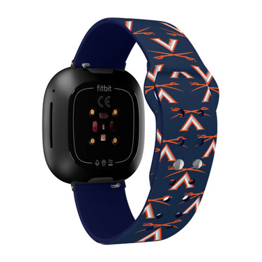 Virginia Cavaliers HD Watch Band Compatible with Fitbit Versa 3 and Sense - Repeating