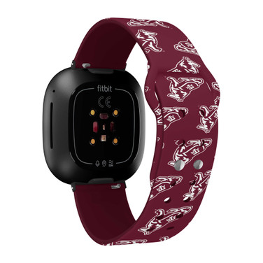 Image of Texas A&M Aggies HD Watch Band Compatible with Fitbit Versa 3 and Sense - Repeating