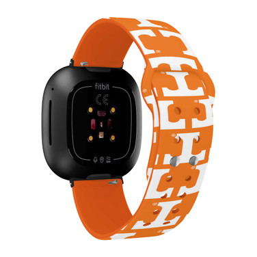 Image of Tennessee Volunteers HD Watch Band Compatible with Fitbit Versa 3 and Sense - Repeating