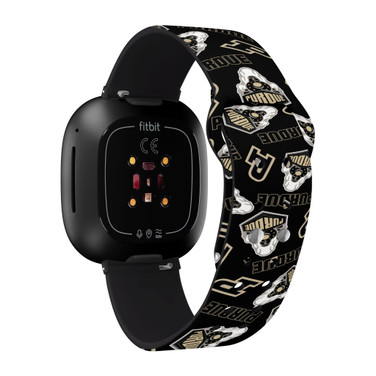 Purdue Boilermakers HD Watch Band Compatible with Fitbit Versa 3 and Sense - Random Pattern