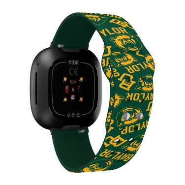 Image of Baylor Bears HD Watch Band Compatible with Fitbit Versa 3 and Sense - Random Pattern