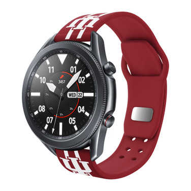 Indiana Hoosiers HD Watch Band Compatible with Samsung Galaxy Watch - Stripes
