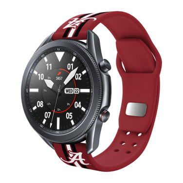 Alabama Crimson Tide HD Watch Band Compatible with Samsung Galaxy Watch - Stripes