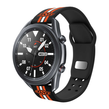 Image of Oklahoma State Cowboys HD Watch Band Compatible with Samsung Galaxy Watch - Stripes