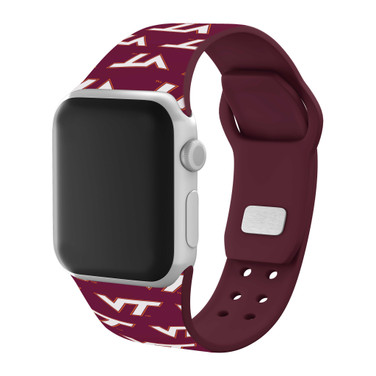 Image of Virginia Tech Hokies HD Watch Band Compatible with Apple Watch - Repeating