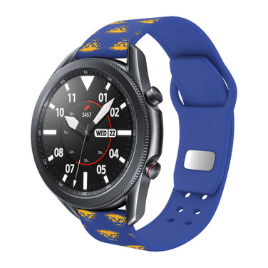 Image of Pittsburgh Panthers Lions HD Watch Band Compatible with Samsung Galaxy Watch - Repeating