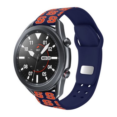 Syracuse Orange HD Watch Band Compatible with Samsung Galaxy Watch - Repeating