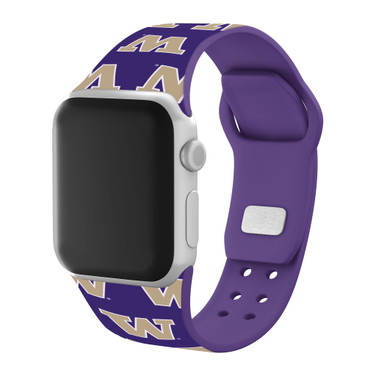 Washington Huskies HD Watch Band Compatible with Apple Watch - Repeating